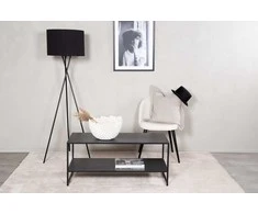 Venture Design Galiausias stalas, Plienas, 43x102 cm, Juodas