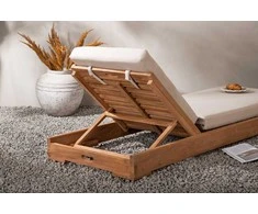 Venture Design Gultas gultas 70x126 cm smėlio spalvos, tikmedis
