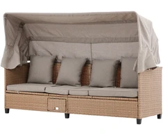 Venture Design Gultas Nopy 195x56x30 cm Smėlio spalvos Pintas