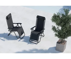 Venture Design Gultas saulės vonioms Vulcano 44x50 cm Juodas plienas