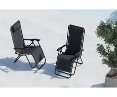 Venture Design Gultas saulės vonioms Vulcano 44x50 cm Juodas plienas
