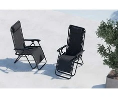 Venture Design Gultas saulės vonioms Vulcano 44x50 cm Juodas plienas