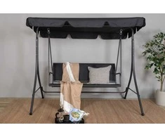 Venture Design Hamacas, Musse 3-asmenis Monteral, 130x163x204 cm, Juoda
