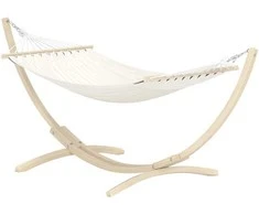 Venture Design Hamakas Hedvig 200x115 cm Smėlio spalvos medvilnė lauko baldai