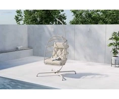 Venture Design Kabantis krėslas Trezza 51x51x60 cm smėlio spalvos plienas