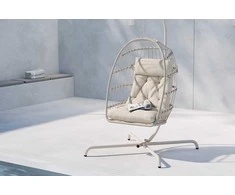 Venture Design Kabantis krėslas Trezza 51x51x60 cm smėlio spalvos plienas