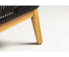 Venture Design Kampinė sofa Chania juoda akacija