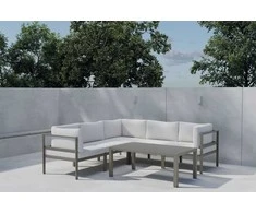 Venture Design Kampinė sofa Copacabana Ruda Balta Bouclé