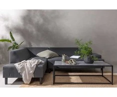 Venture Design Kampinė sofa Mecka 180x85x70 cm Tamsiai pilka audinys