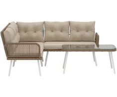 Venture Design Kampinė sofa, smėlio spalvos, vytelė