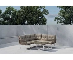 Venture Design Kampinė sofa, smėlio spalvos, vytelė