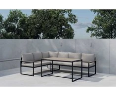 Venture Design Kampinė sofa, smėlio spalvos, poliwood medžiaga