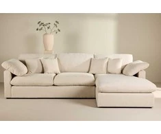 Venture Design Kampinis sofa, Amalfi, 304x182x89 cm, Bežis