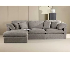 Venture Design Kampinis sofa, Amalfi, 304x182x89 cm, Tamsiai pilka