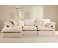 Venture Design Kampinis sofa, Amalfi, 304x182x89 cm, Bežis