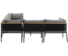 Venture Design Kampinis sofa komplektas, Nettan, 226x165 cm, Pilka