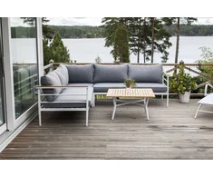 Venture Design Kampinis sofa, Meksika, 152x152 cm, Balta