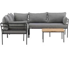 Venture Design Kampinis sofa, Penh balkonas, 195x125 cm, Juoda