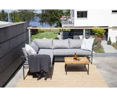 Venture Design Kampinis sofa, Penh balkonas, 195x125 cm, Juoda