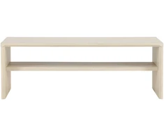 Venture Design Kavos staliukas 110x50x38 cm Baltas MDF