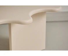 Venture Design Kavos staliukas 115x76x40 cm Smėlio spalvos MDF