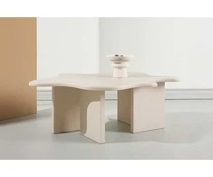Venture Design Kavos staliukas 115x76x40 cm Smėlio spalvos MDF