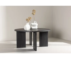 Venture Design Kavos staliukas, Askerön, ⌀80 cm, Juodas