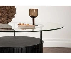 Venture Design Kavos staliukas, Bovall, ø90 cm, Juodas