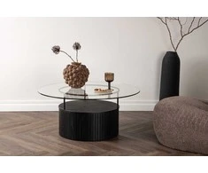 Venture Design Kavos staliukas, Bovall, ø90 cm, Juodas