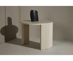 Venture Design Kavos staliukas Bristol 60x45 cm baltas MDF