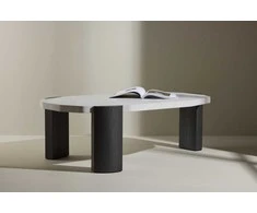 Venture Design Kavos staliukas Kres 125x70.5x40 cm Smėlio spalvos