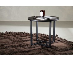 Venture Design Kavos staliukas, Lawton, ø50 cm, Juodas