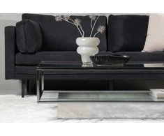 Venture Design Kavos staliukas, Maglehem, 130x60 cm, Sidabrinės spalvos