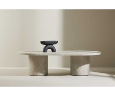 Venture Design Kavos staliukas Narvik 32x120x60 cm Smėlio spalvos MDF