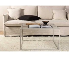 Venture Design Kavos staliukas, Netz sofa, 80x80 cm, Bežis