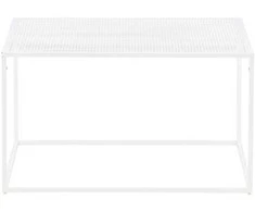 Venture Design Kavos staliukas, "Netz" sofa, 80x80 cm, Balta