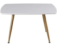 Venture Design Kavos staliukas, Plaza Sofa Romb, 80x80 cm, Balta