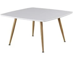 Venture Design Kavos staliukas, Plaza Sofa Romb, 80x80 cm, Balta