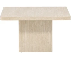 Venture Design Kavos staliukas Qvart 80x80x46 cm Smėlio spalvos MDF