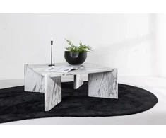 Venture Design Kavos staliukas, Rogaland, 100x100 cm, Balta