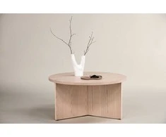Venture Design Kavos staliukas, Saltö mažas, ø65 cm, balintas