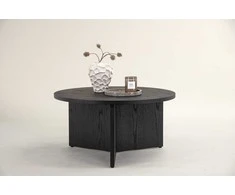 Venture Design Kavos staliukas, Saltö mažas, ø65 cm, juodas