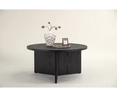 Venture Design Kavos staliukas, Saltö mažas, ø65 cm, juodas