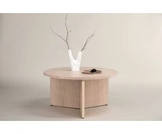 Venture Design Kavos staliukas, Saltö mažas, ø65 cm, balintas