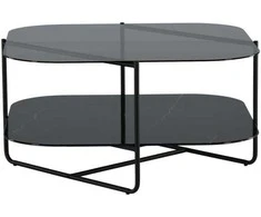 Venture Design Kavos staliukas, UN-Line, 85x85x45 cm, Juodas