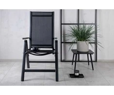 Venture Design Kėdė, Albany Light 5-pozicijų, 2 vnt., 67x59x109.5 cm, Juoda