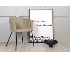 Fotelis Venture Design Berit, smėlio spalvos
