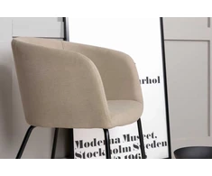 Fotelis Venture Design Berit, smėlio spalvos