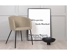 Fotelis Venture Design Berit, smėlio spalvos