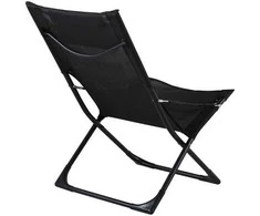 Venture Design Kėdė, Sevilijos sulankstoma atsipalaidavimo, 84x89x63 cm, Juoda